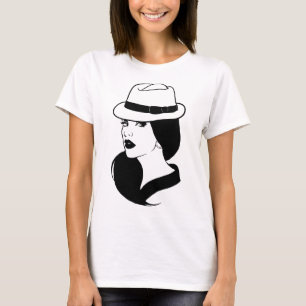 Camiseta Chica latina Chola mexicana enfrenta el arte