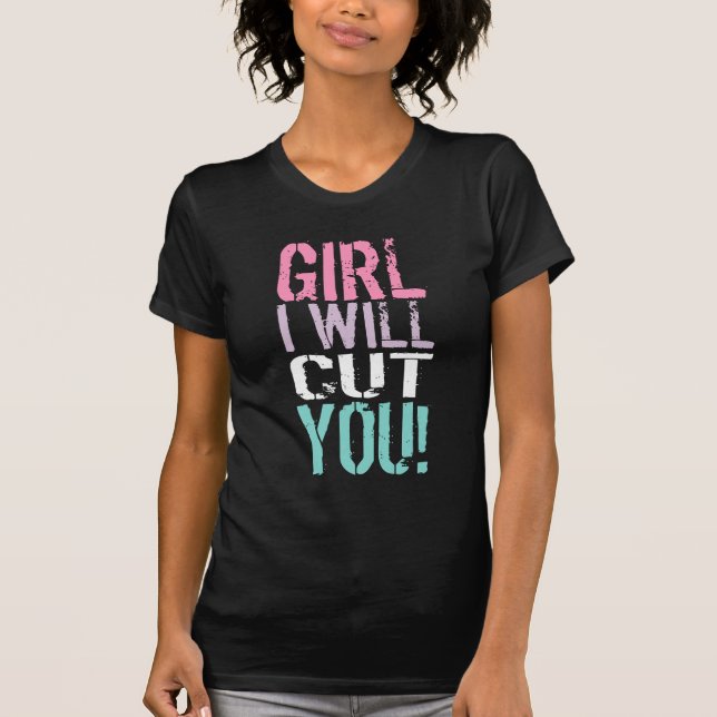 Camiseta Chica, le cortaré (Anverso)