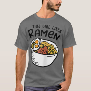 Camiseta Chica le gustan los fideos Ramen Cultura Alimentar