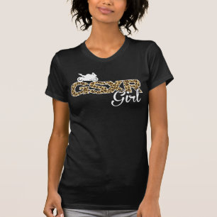 Camiseta Chica-Leopardo de GSXR con la impresión trasera