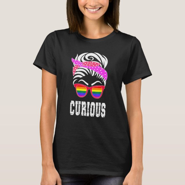 Camiseta Chica Lgbtq - Orgullo Chica curioso (Anverso)