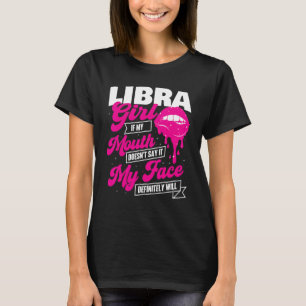 Camiseta Chica Libra - Astrología Cumpleaños Rótulo Zodiaco