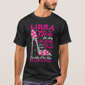 Camiseta Chica Libra Como Un Jefe En El Control De Zapatos 