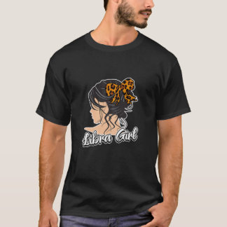 Camiseta Chica Libra de Mujeres - Impresión Cute Leopardo
