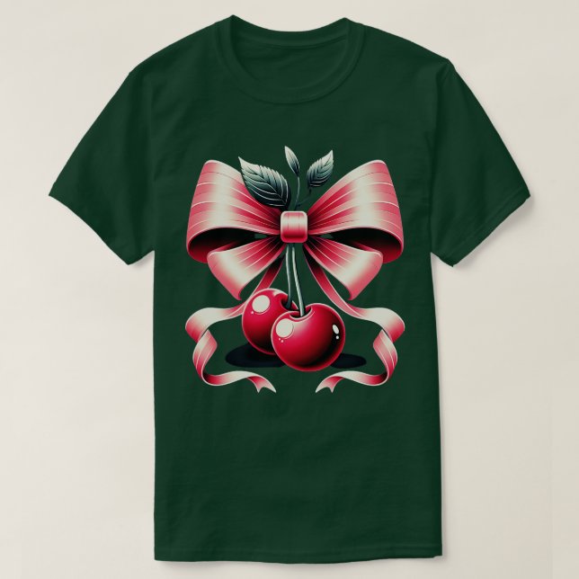 Camiseta Chica limpio de cerezo fino de arándano rosa lindo (Diseño del anverso)
