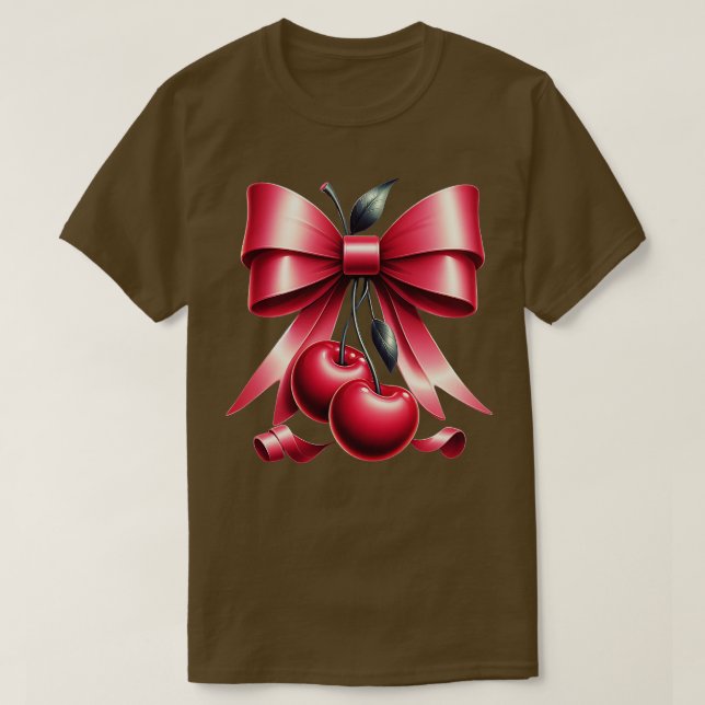 Camiseta Chica limpio de cerezo fino de arándano rosa lindo (Diseño del anverso)