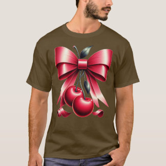 Camiseta Chica limpio de cerezo fino de arándano rosa lindo