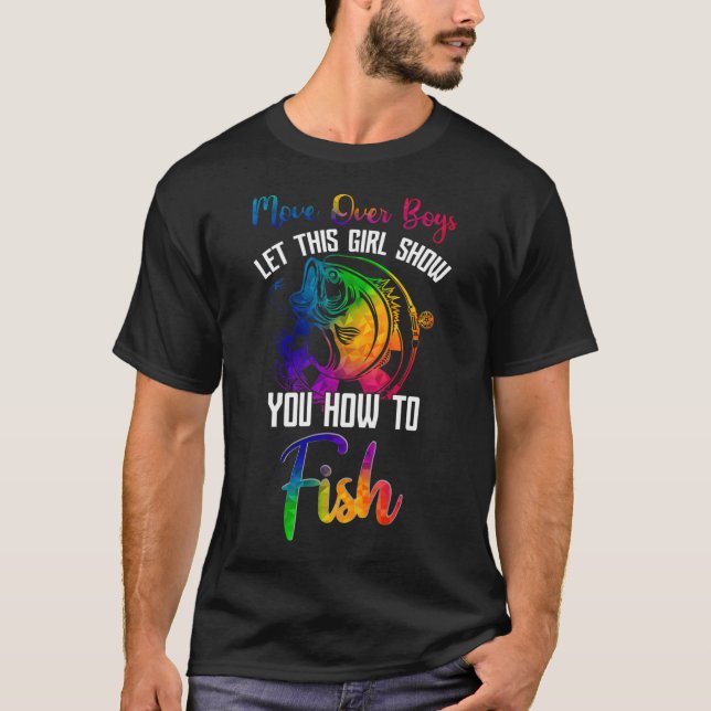Camiseta Chica Linda Pescando (Anverso)