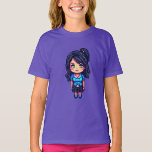 Camiseta Chica linda pixelart 
