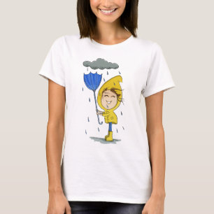 Camiseta Chica lindo Rainy Windy Day Gráfico