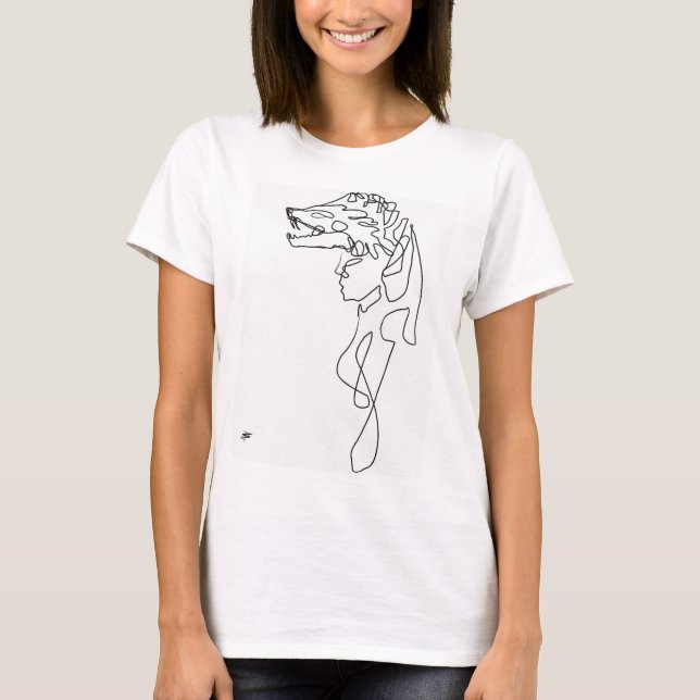Camiseta chica lobo (Anverso)
