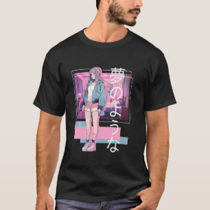 Camiseta Chica Lofi Retro Chica suave japonés estético