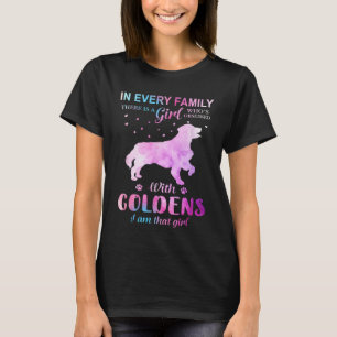 Camiseta Chica Love Golden Retriever Dog Lover