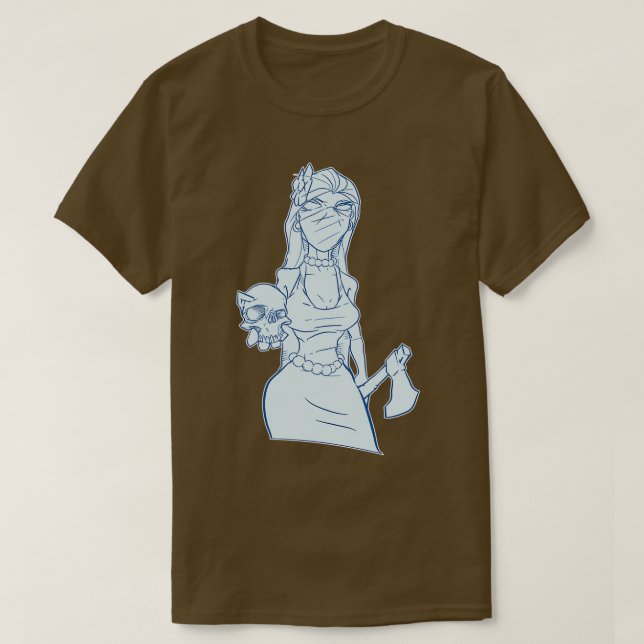 Camiseta Chica malvado llano (Diseño del anverso)