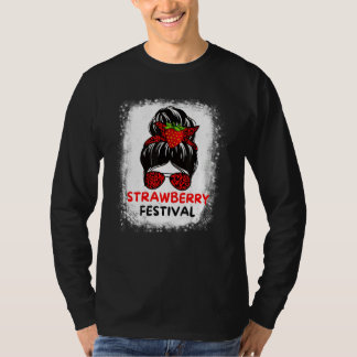 Camiseta Chica Mama Lindo Festival de Fresas Amantes de la