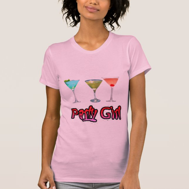 Camiseta Chica marchosa (rosa) (Anverso)