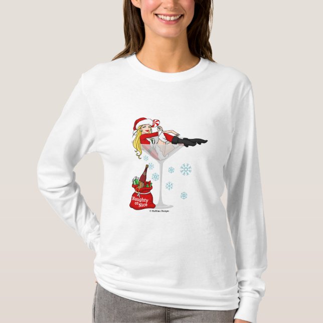 Camiseta Chica martini de Santa (Anverso)