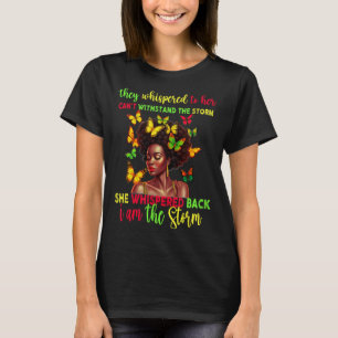 Camiseta Chica Melanina del Juneteenth Mujeres Negras Afro