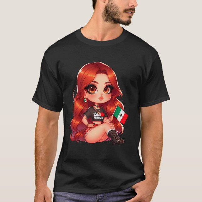 Camiseta Chica Mexicana Chula Cabrona Chingona (Anverso)