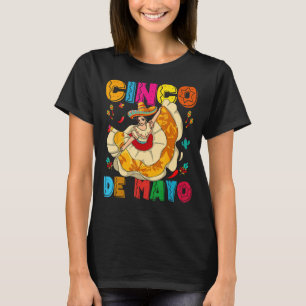 Camiseta Chica mexicana Cinco De Mayo bailando Jarabe Tapat