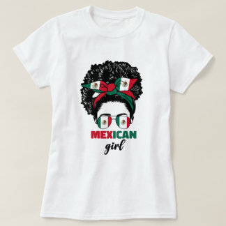 Camiseta Chica Mexicana De Mujeres Damas Mexicana Ciudad De