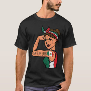 Camiseta Chica mexicana Mujer Rosie Riveter Cinco De Mayo F