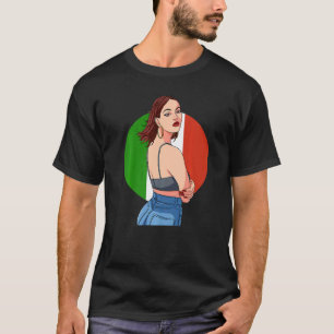 Camiseta Chica Mexicana Orgullo Latino Bandera de México