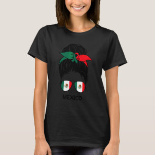 Camiseta Chica mexicano Chica de México Chica Bandera de Mé