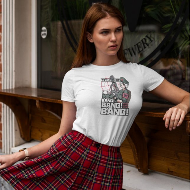 Camiseta Chica militar de Anime (Subido por el creador)