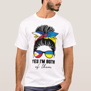 Camiseta Chica mitad filipina mitad ucraniana Filipinas Ucr