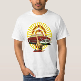 Camiseta Chica modelo del coche de carreras