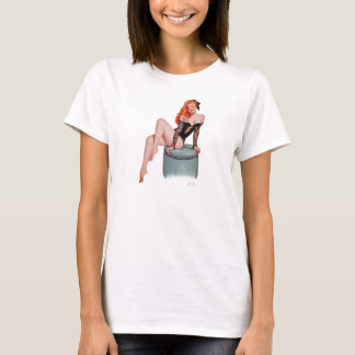 Camiseta Chica modelo del vintage