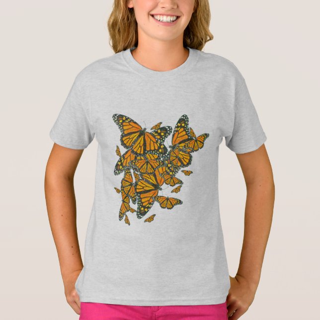 Camiseta Chica Monarca Mariposa - ¿Te dieron Milkweed? (Anverso)