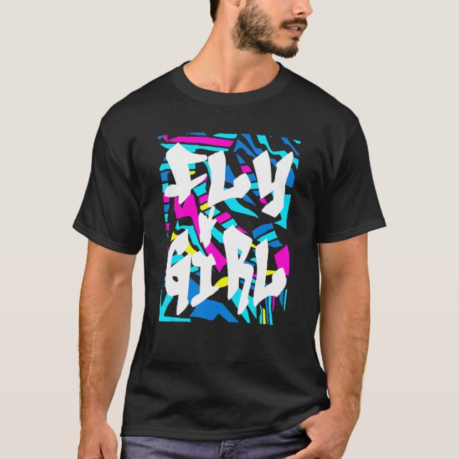 Camiseta Chica mosca 80 Mujeres retro Chicas 90 1 (Anverso)