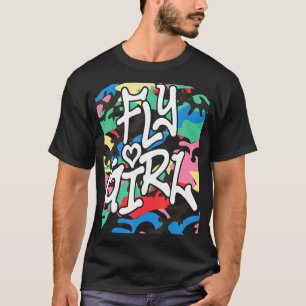 Camiseta Chica mosca Camo 80 Escuela vieja de Chica de los 