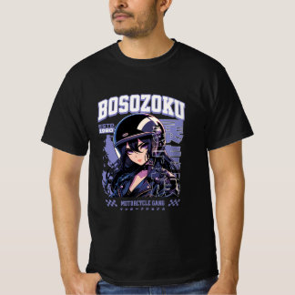Camiseta Chica Motera Anime Bosozoku Ropa Callejera Japones