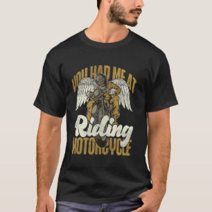 Camiseta Chica Motera Clásica De Moto Mujer Me Tenías En