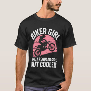 Camiseta Chica Motera Pero Más Guay Motocross Bicicleta De