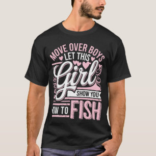 Camiseta Chica Muestra Cómo Pescar Regalo de Pescador Diver