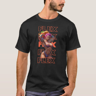 Camiseta Chica muscular tatuado Flex