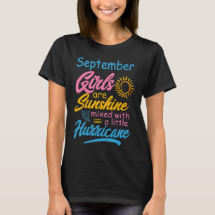 Camiseta Chica nacida en setiembre, divertidos dichos de cu