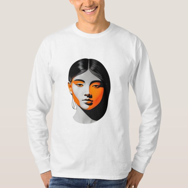 Camiseta chica naranja (Anverso)