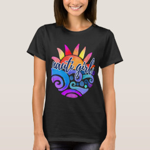 Camiseta Chica Nauti Divertida Náutica Tropical Velero Barc
