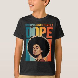 Camiseta Chica negra afro retro sin disculpas