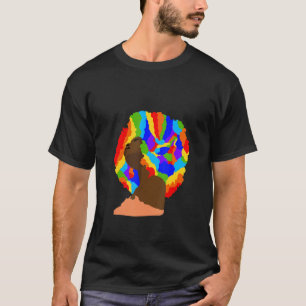 Camiseta Chica negra arcoiris mujeres africanas historia ne