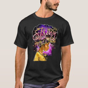 Camiseta Chica negra, es una mujer afroafricana fuerte, cri