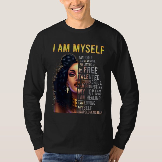 Camiseta Chica negra magia mujeres negras yo soy negro (Anverso)