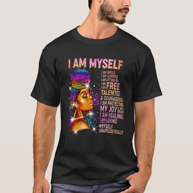 Camiseta Chica negra magia mujeres negras yo soy negro (Anverso)