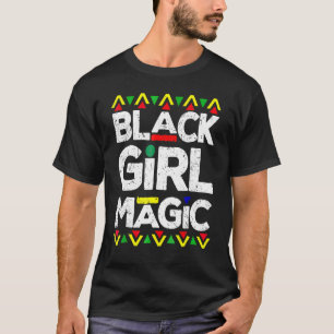 Camiseta Chica Negra Magia Para Mujeres Chicas Niños Africa