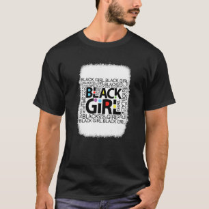Camiseta Chica Negra Para Mujeres Mes De Historia Herita Af